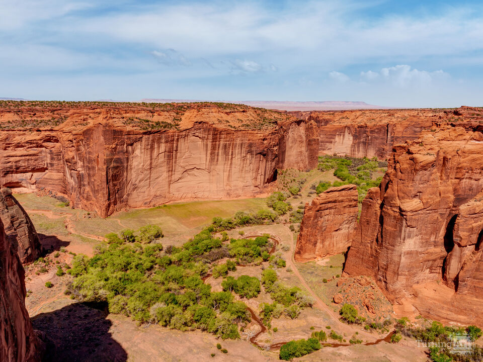Sliding House Overlook Canyon de Chelly Arizona