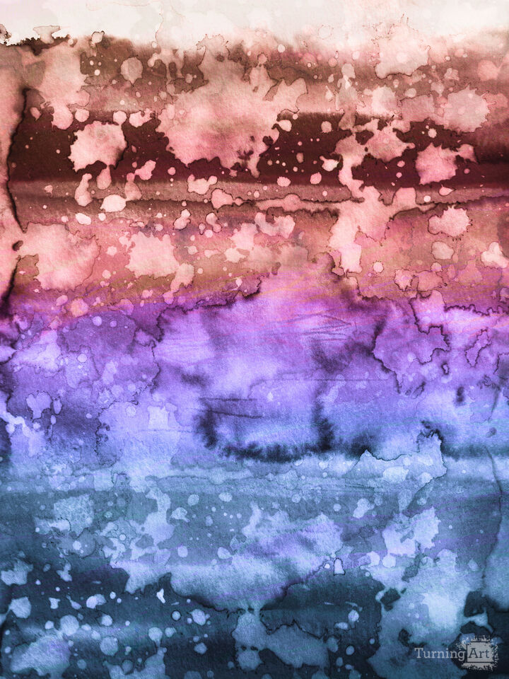 CALIFORNIA SURF 3 - COLORFUL WATERCOLOR ABSTRACT