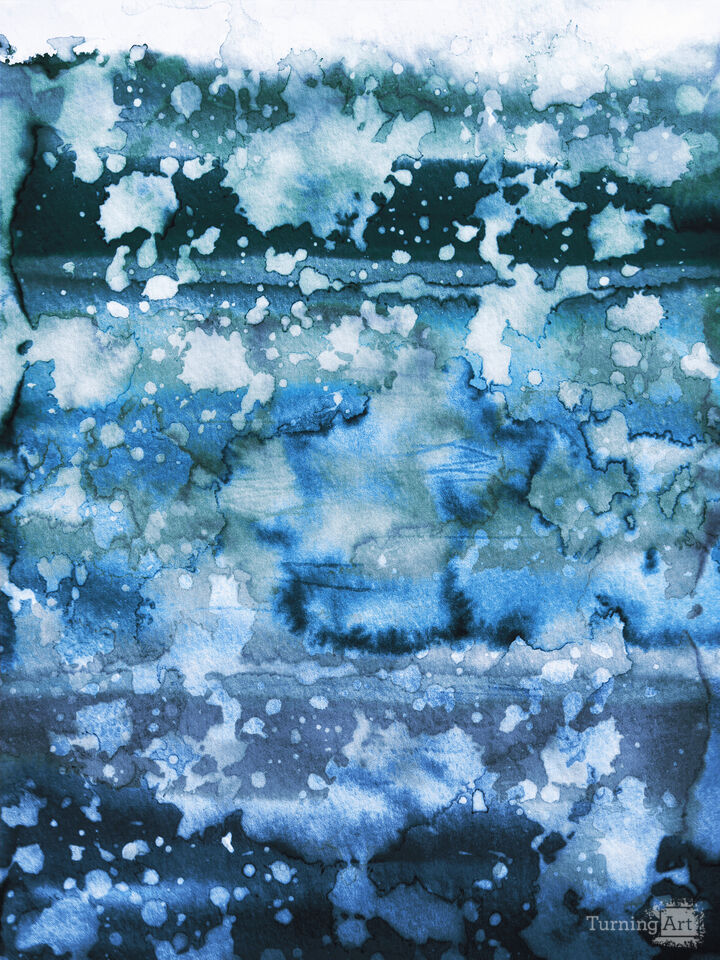 CALIFORNIA SURF 6 - COLORFUL WATERCOLOR ABSTRACT