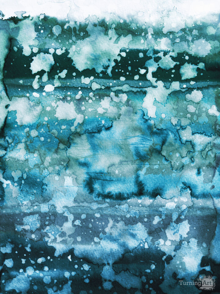 CALIFORNIA SURF 7 - COLORFUL WATERCOLOR ABSTRACT