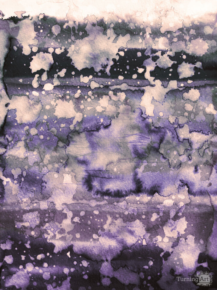 CALIFORNIA SURF 10 - COLORFUL WATERCOLOR ABSTRACT