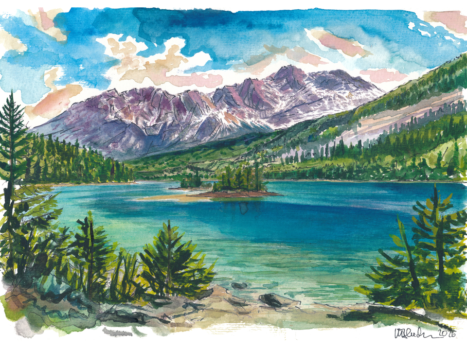 Eibsee Beneath the Zugspitze in Turquoise Silence