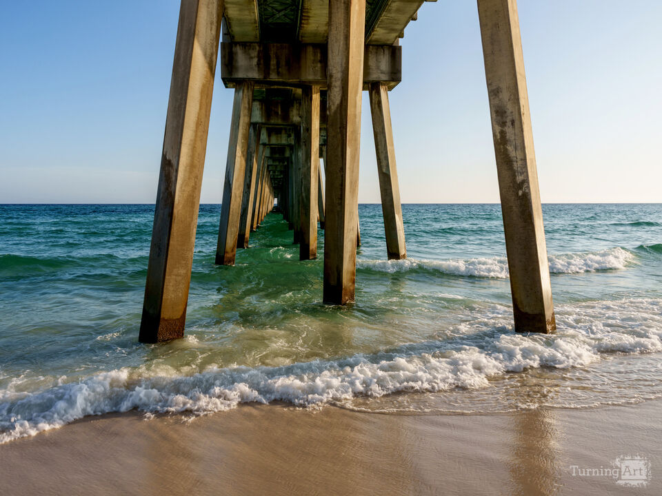 Evening Waves Under MB Miller Pier