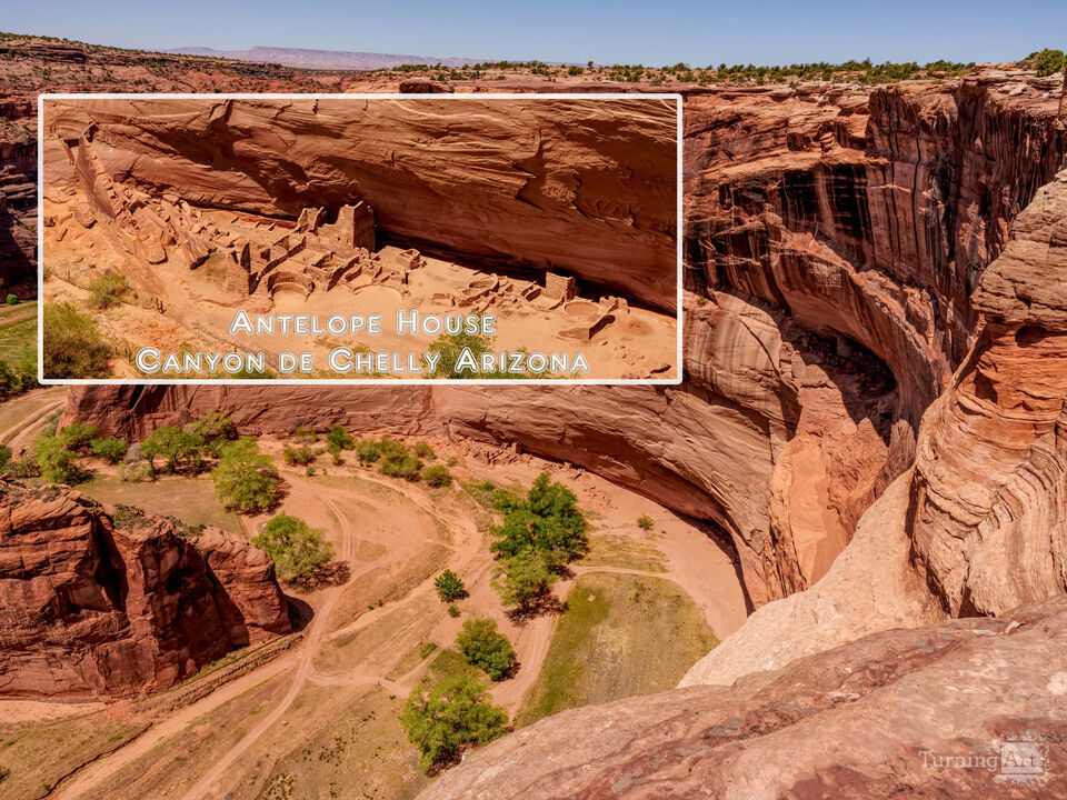Antelope House Overlook Canyon de Chelly Collage