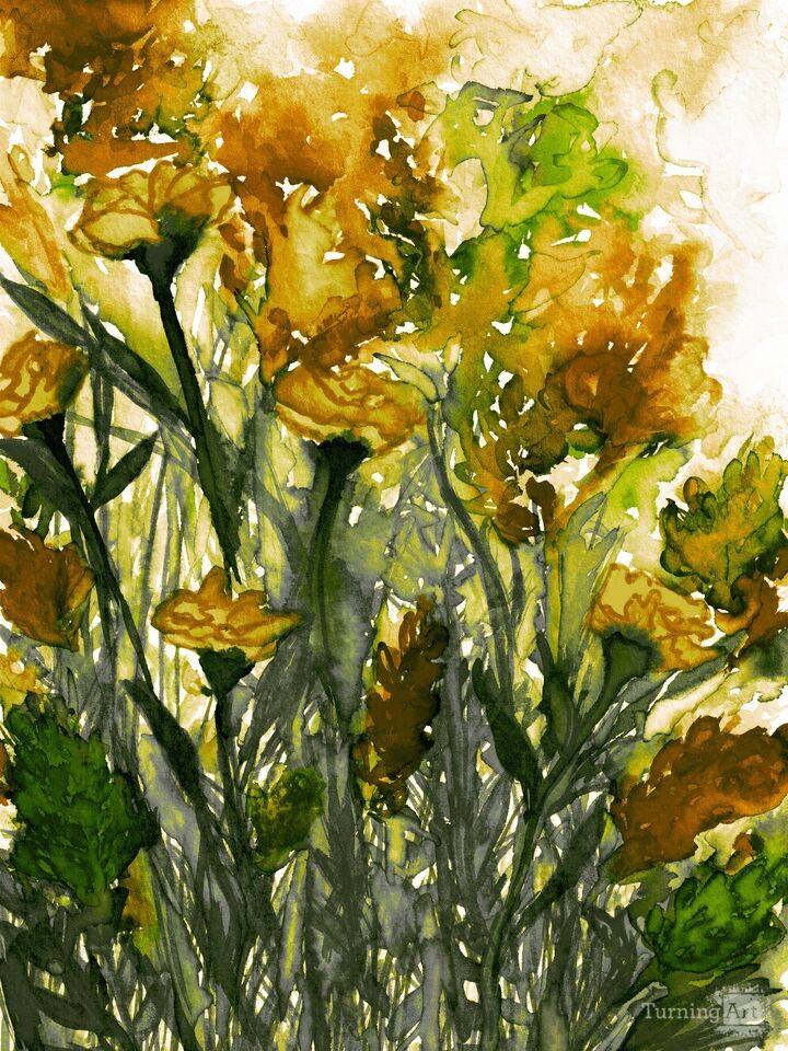 FLORAL INSURGENCE 10 - ABSTRACT WATERCOLOR FLOWERS