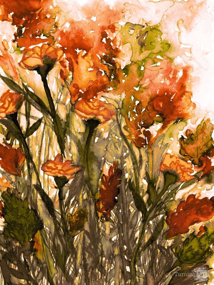 FLORAL INSURGENCE 11 - ABSTRACT WATERCOLOR FLOWERS