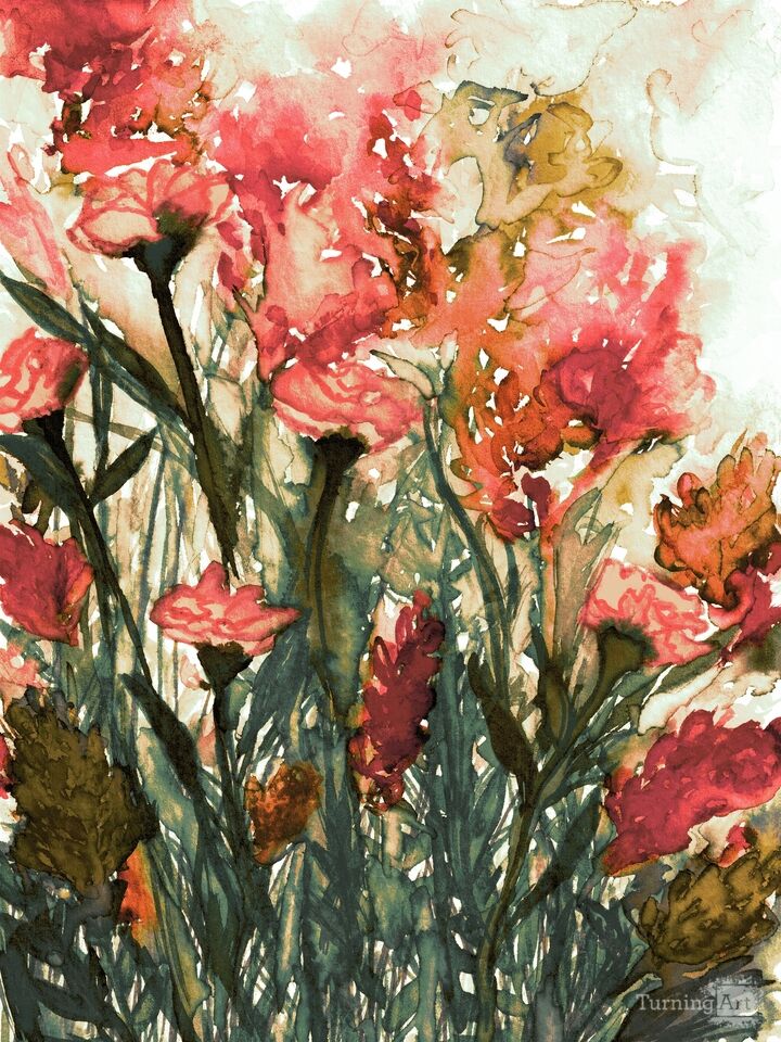 FLORAL INSURGENCE 14 - ABSTRACT WATERCOLOR FLOWERS