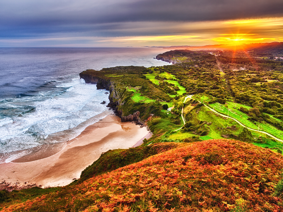 Llanes Beach Spanish Sunrise