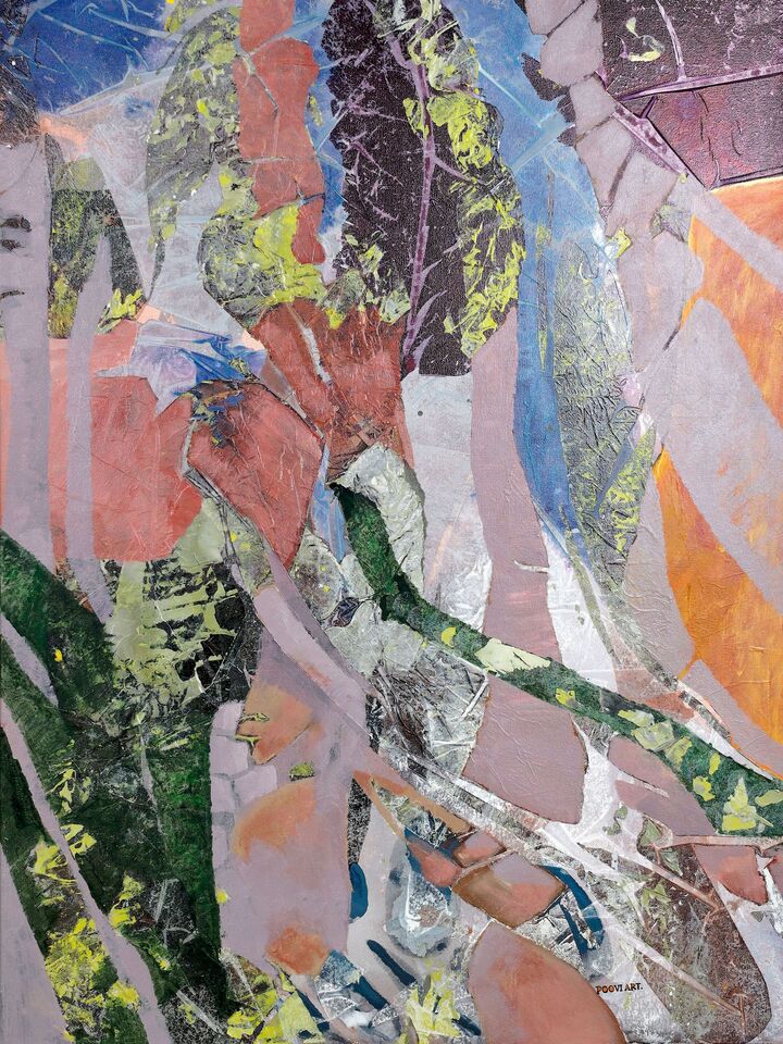 Still Standing 01- Abstract tree painting