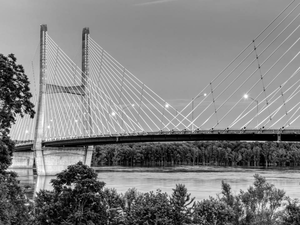 Bill Emerson A Bridge Between States Grayscale