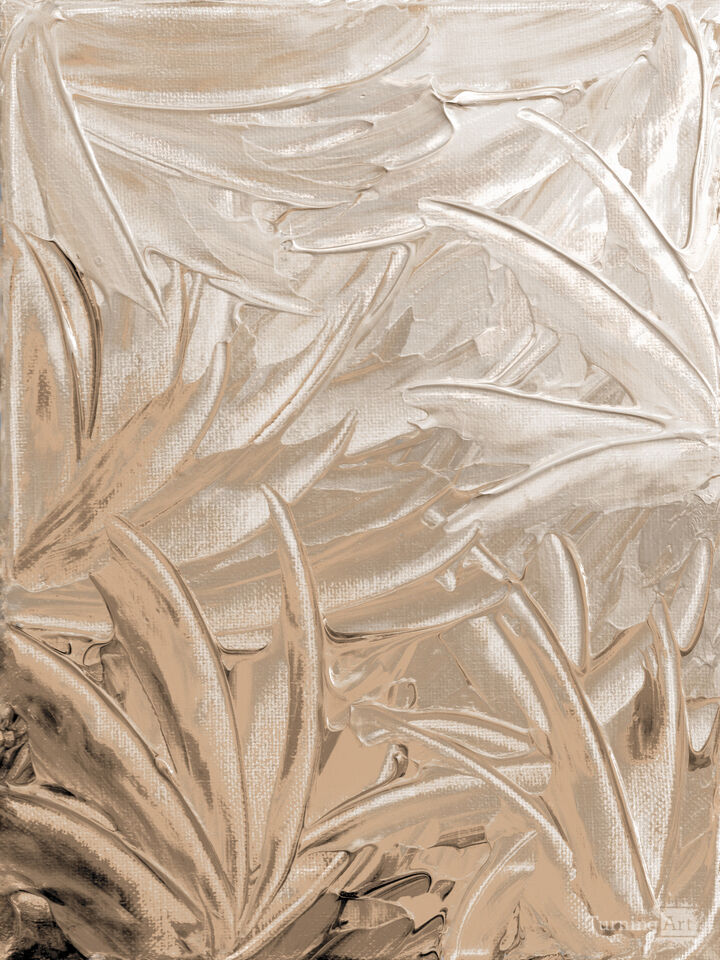 WATER FLOWERS 9 SEPIA BEIGE NEUTRAL - ABSTRACT PAINTING
