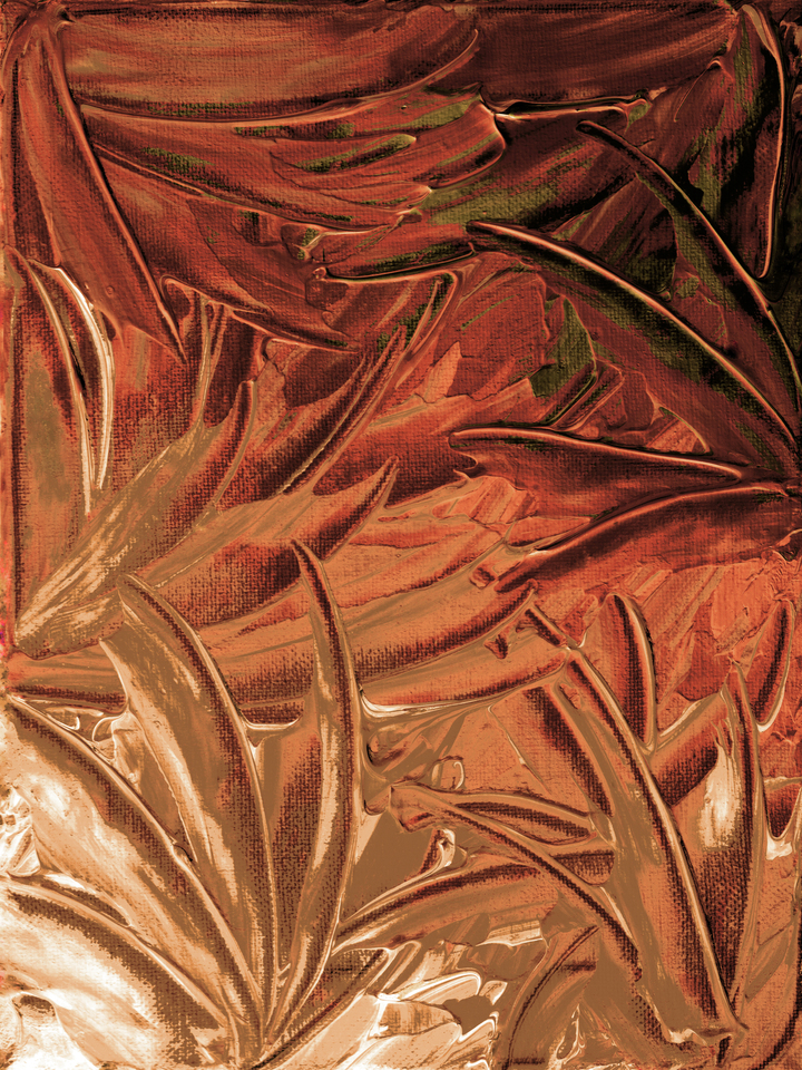WATERFLOWERS 1 INVERTED - ABSTRACT ORGANIC PAINTING