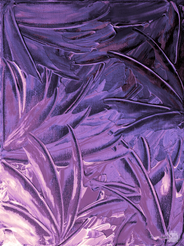 WATERFLOWERS 4 INVERTED - ABSTRACT ORGANIC PAINTING