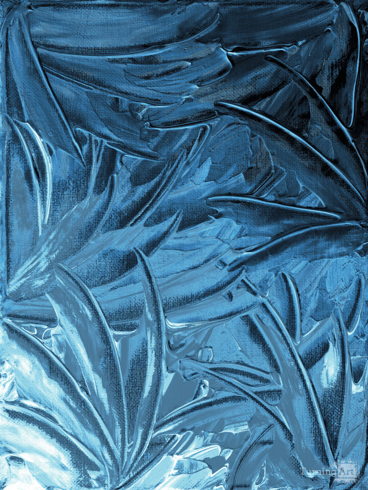 WATERFLOWERS 5 INVERTED - ABSTRACT ORGANIC PAINTING