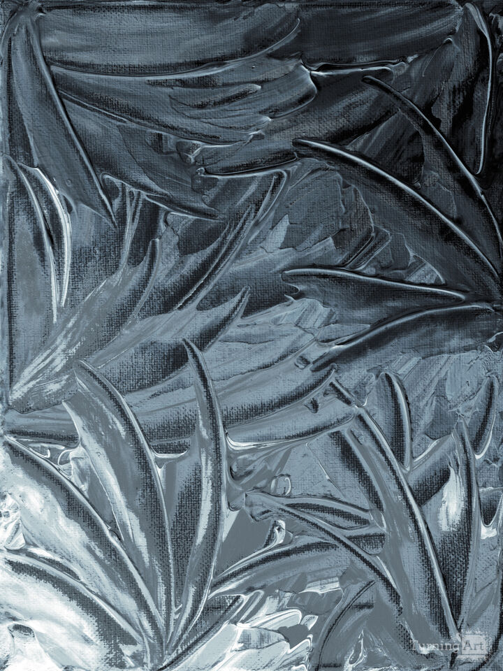 WATERFLOWERS 6 INVERTED - ABSTRACT ORGANIC PAINTING