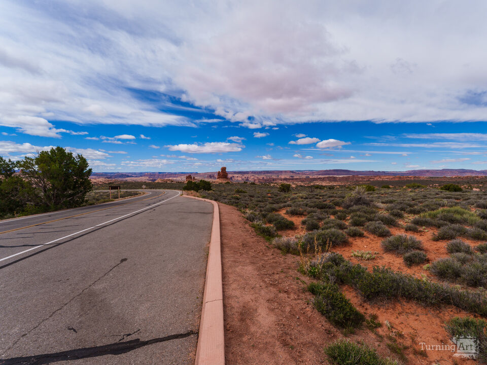 Arches Window Road Curve View