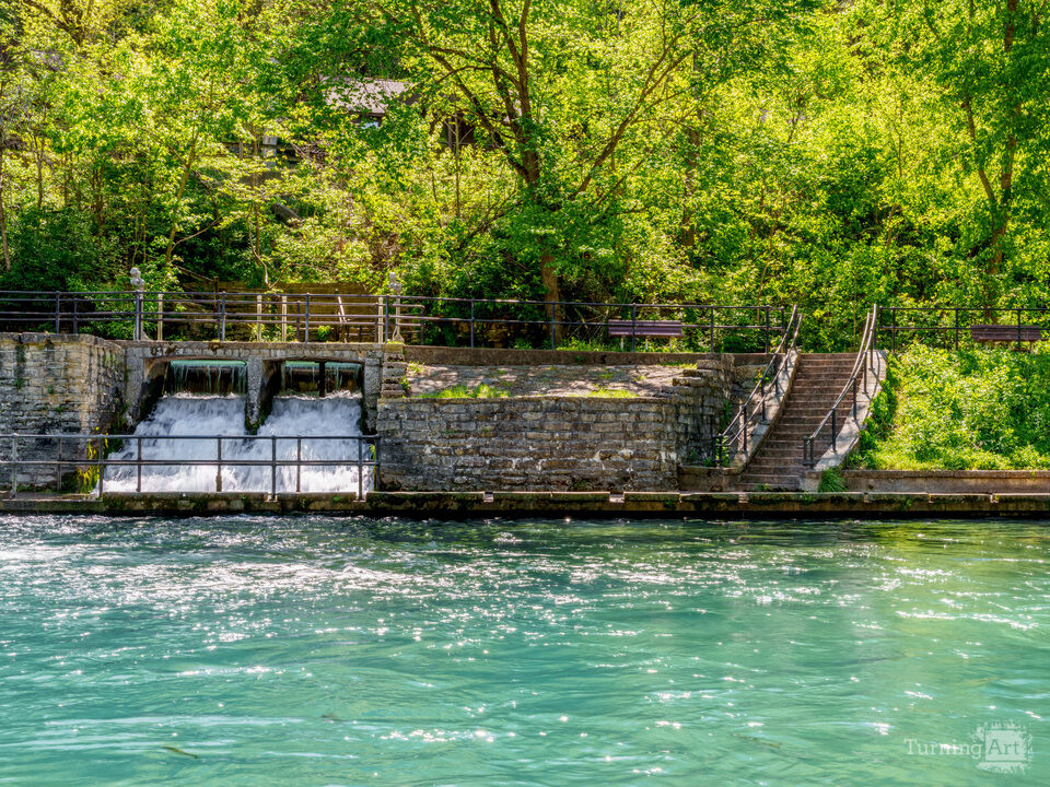 Waterfall Dam At Roaring River
