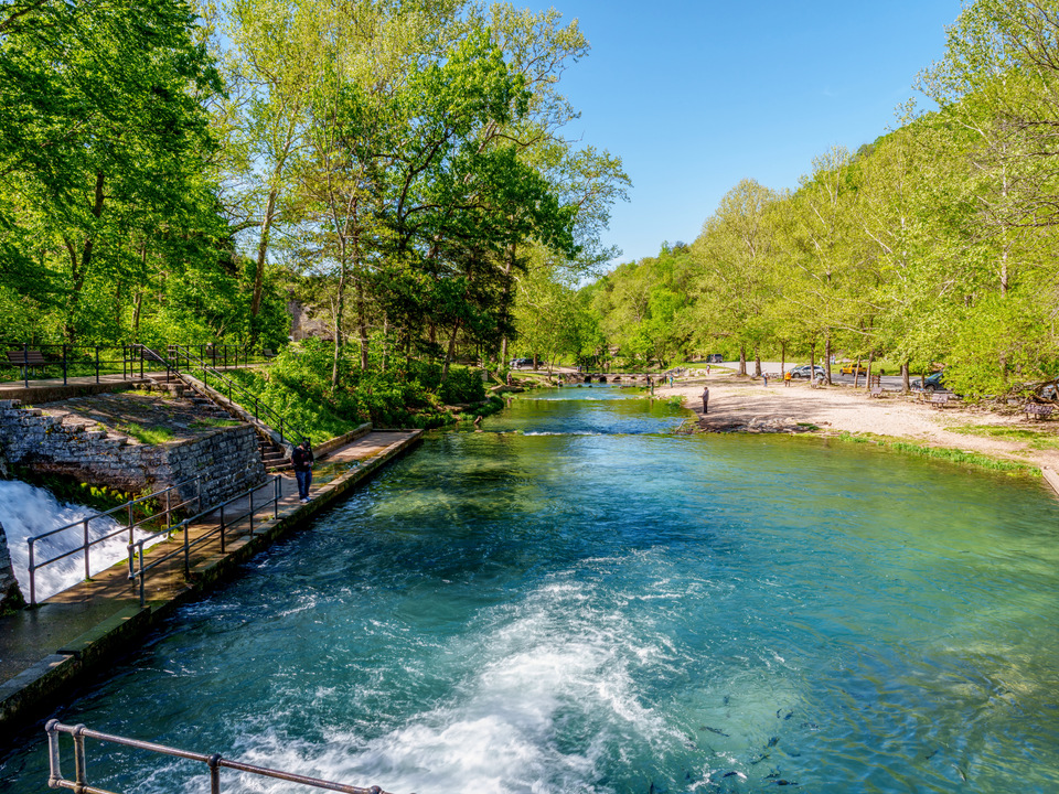 Roaring River View From Hatchery