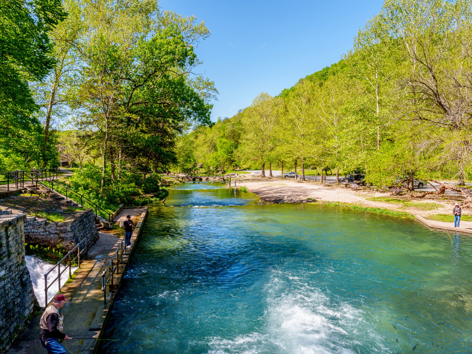 Fishing And Flowing Waters Roaring River State Park