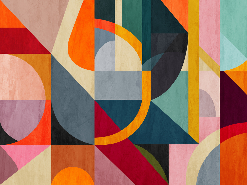 Colorful Bauhaus Geometry