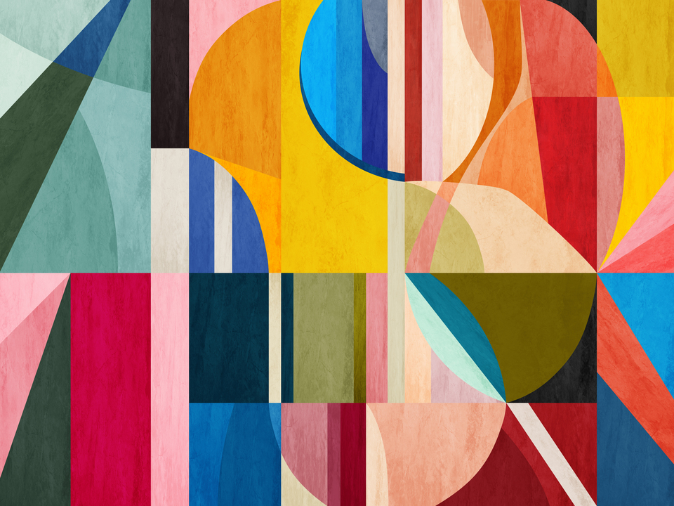 Contemporary Color Block Art