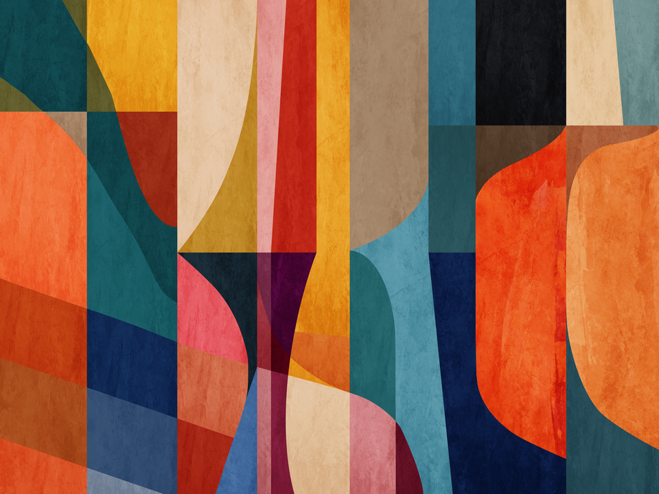 Modern Bauhaus Color Shapes