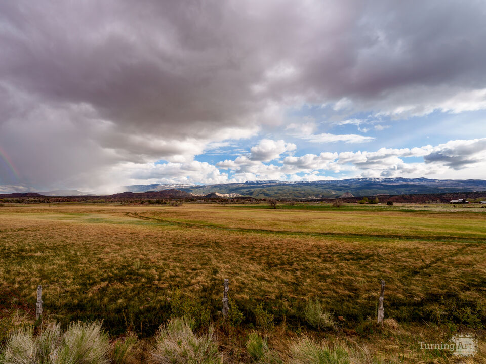 Stormy Skies And Rainbow Torrey Utah