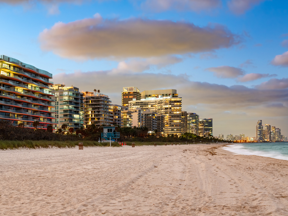 Surfside Beach in Miami