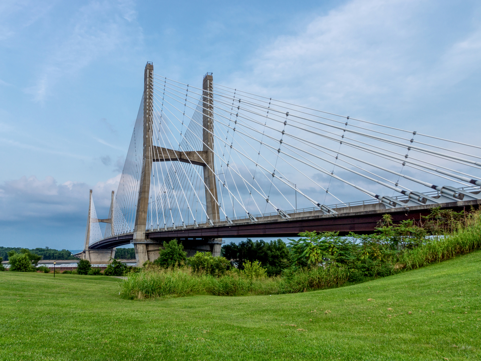 Blue Evening Clouds Bill Emerson Bridge
