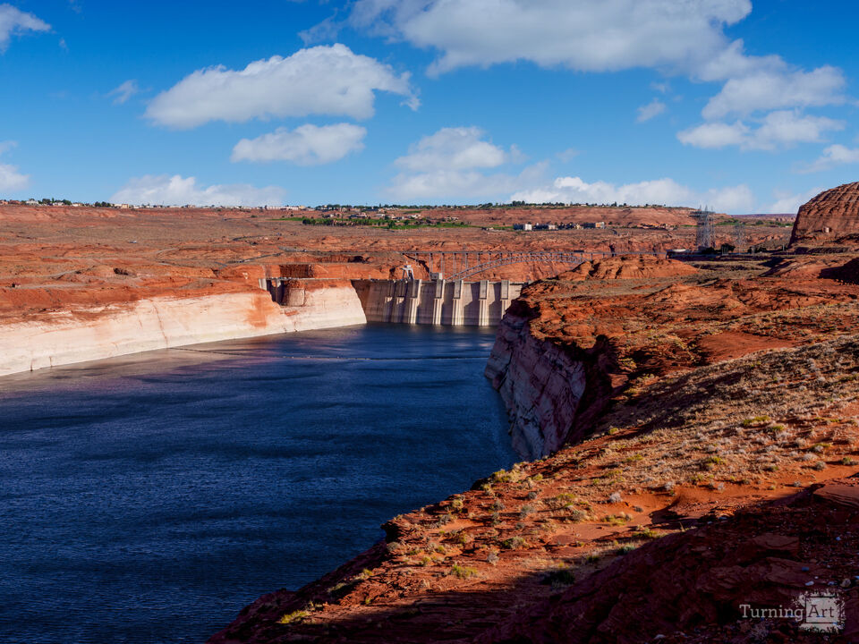 Lake Powell Side Of Glen Canyon Dam