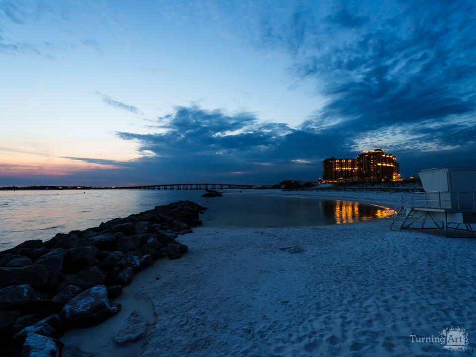 Blue Hour Over Destin Snorkel Beach