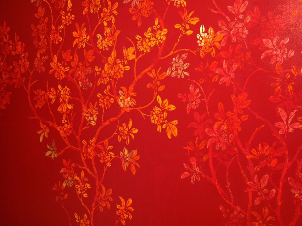 Gold Cherry Blossoms