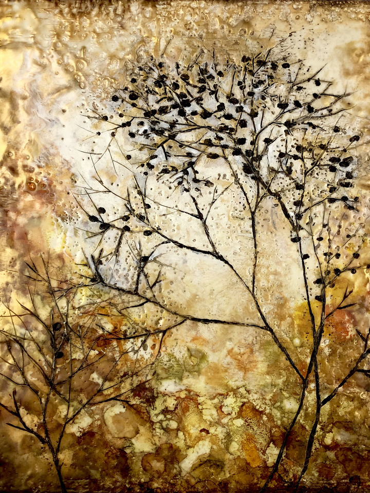 Golden Encaustic Tree