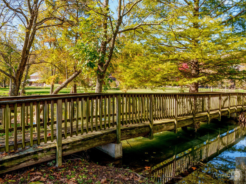 Wooden Walkway Bridge Jolly Mill Park