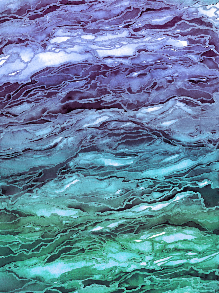 MARBLE IDEA 4 - COLORFUL OMBRE ABSTRACT PAINTING