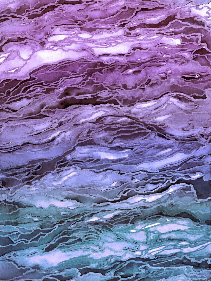 MARBLE IDEA 5 - COLORFUL OMBRE ABSTRACT PAINTING