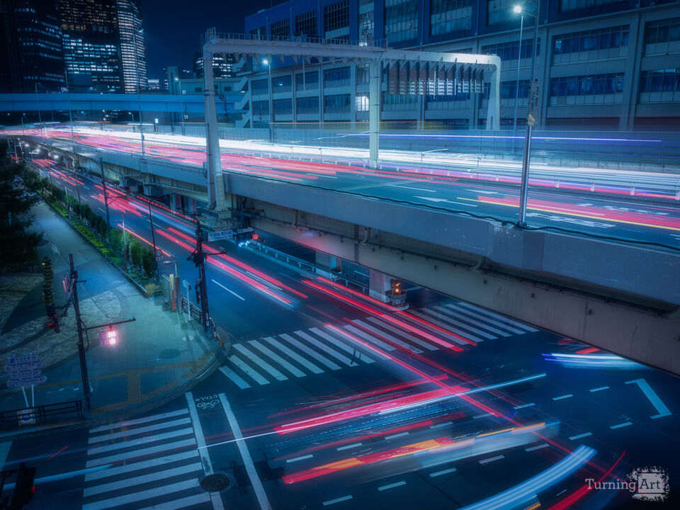 Tokyo Expressway Light Trails