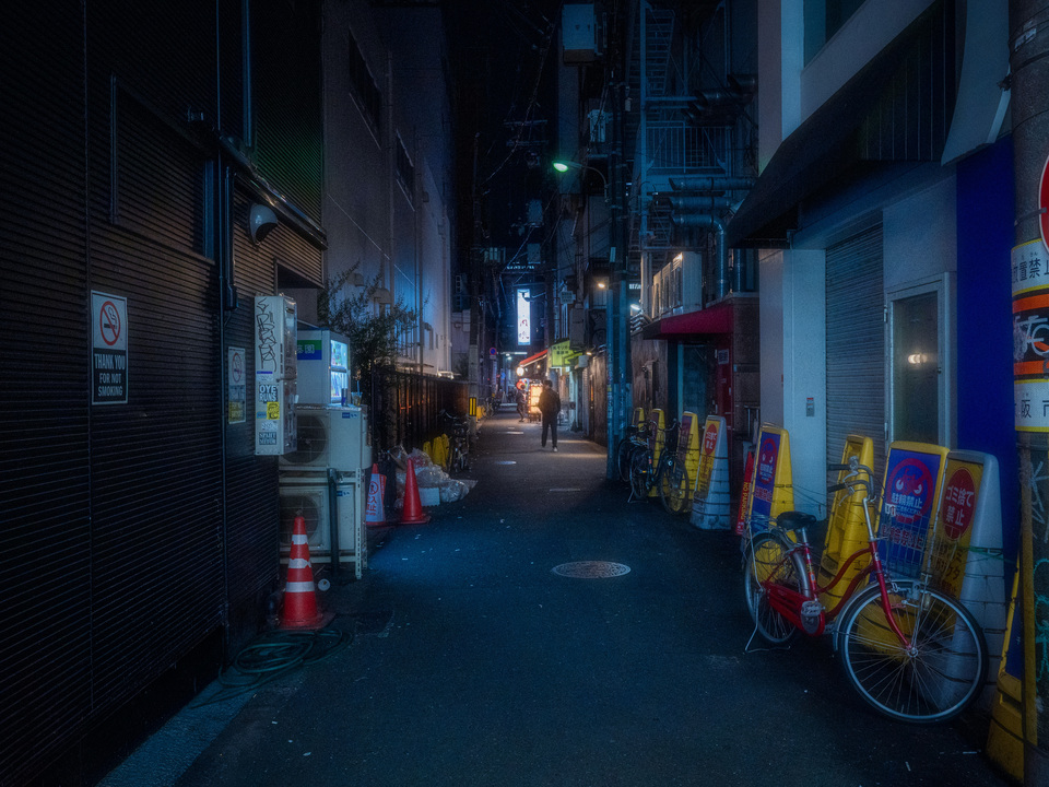 Blue Alley Solitude