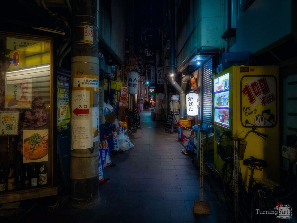 Hidden Neon Passage