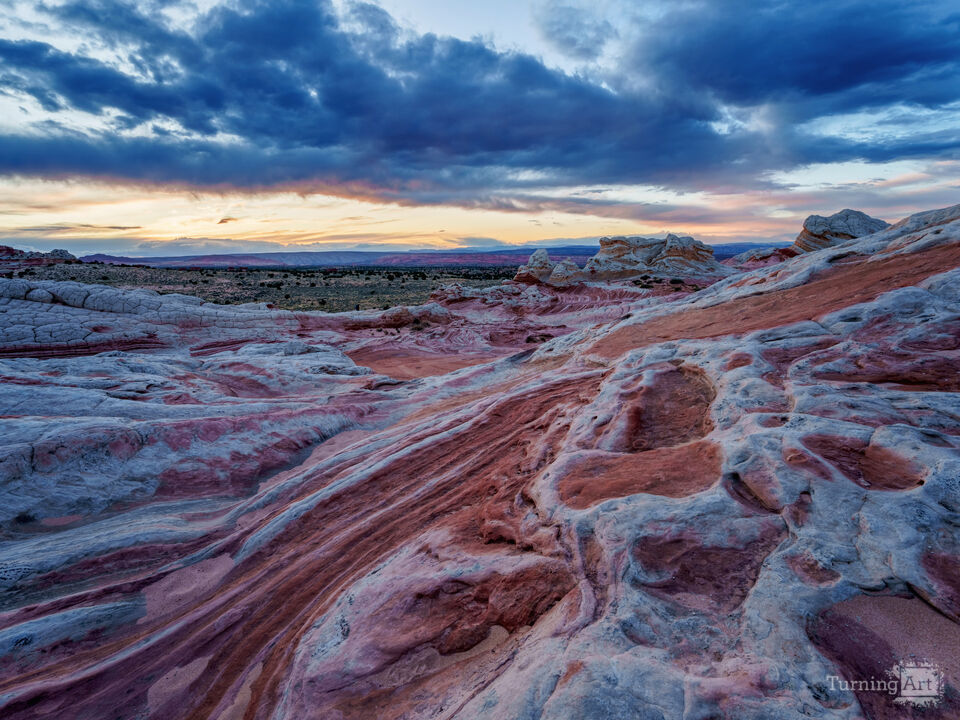 Swirls of White Pocket After Sunset