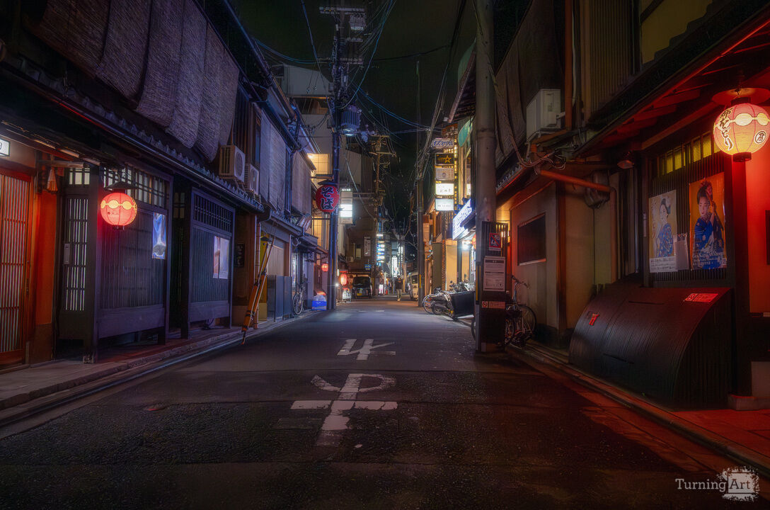 Empty Gion Street