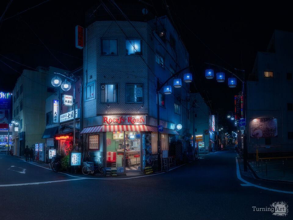 Electric Blue Alleyways