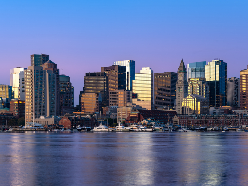 The skyline of downtown Boston