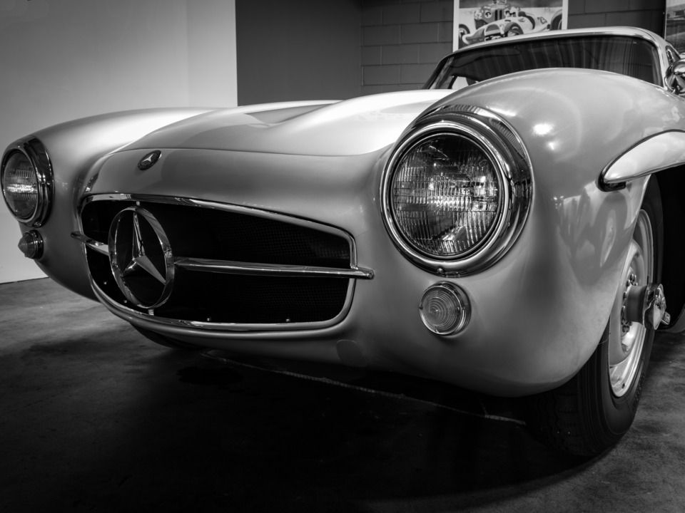 Automotive Art - 1955 Mercedes Benz Gullwing