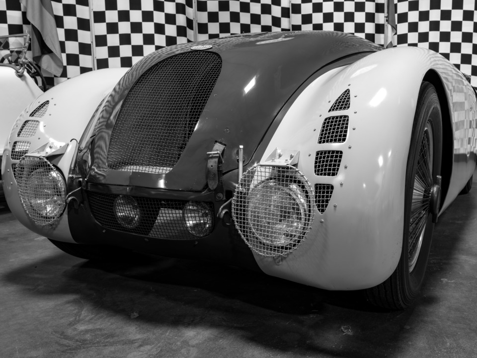 Automotive Art - 1936 Bugatti 57G "The Tank"