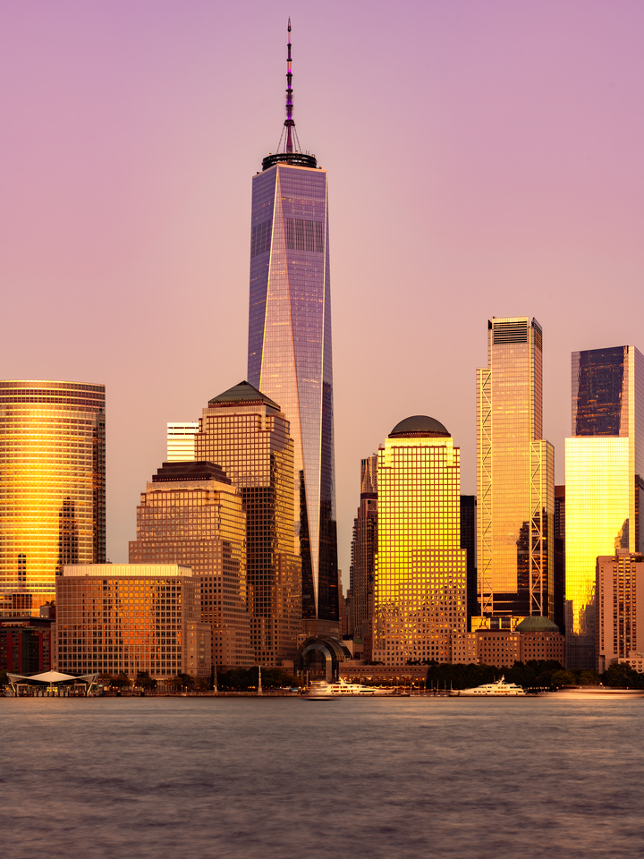 Manhattan at sunset