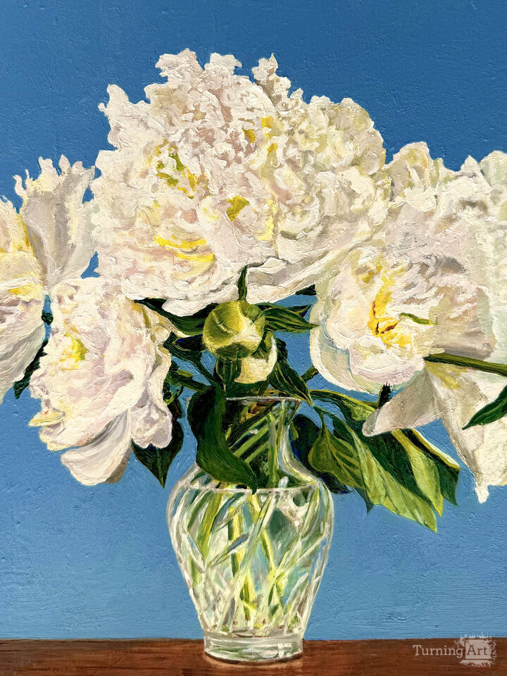  White Peonies