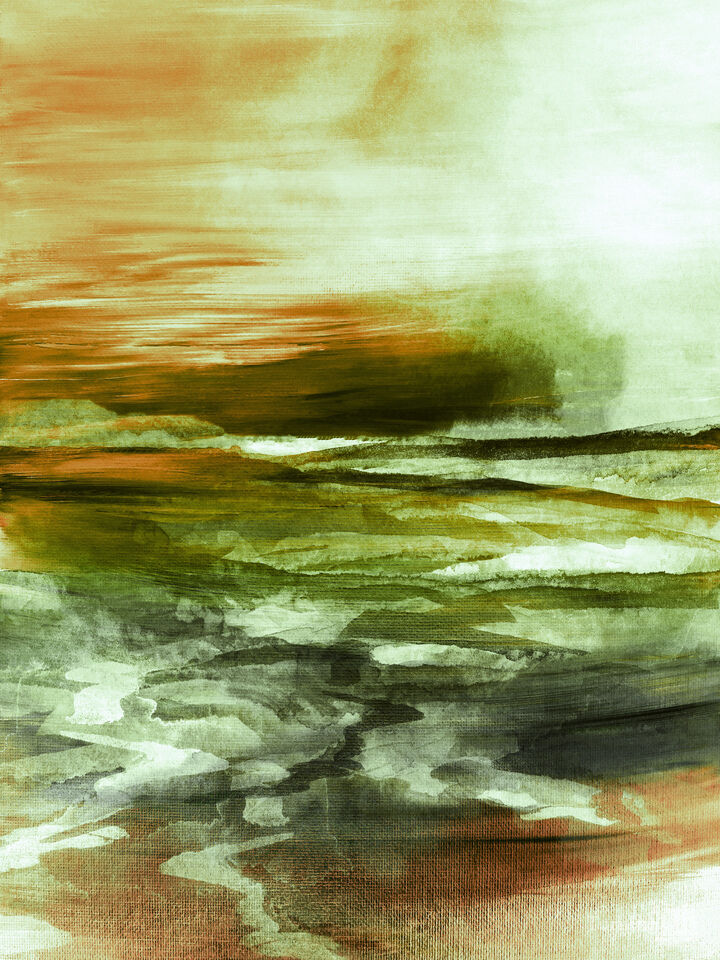 THE DISTANCE AHEAD 4 - ABSTRACT LANDSCAPE PAINTING