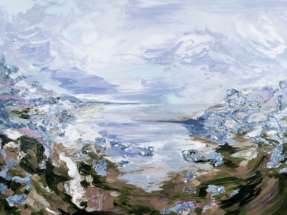 THE REVERIE, HIGH TIDE 6 - COASTAL SEASCAPE OCEAN LANDSCAPE