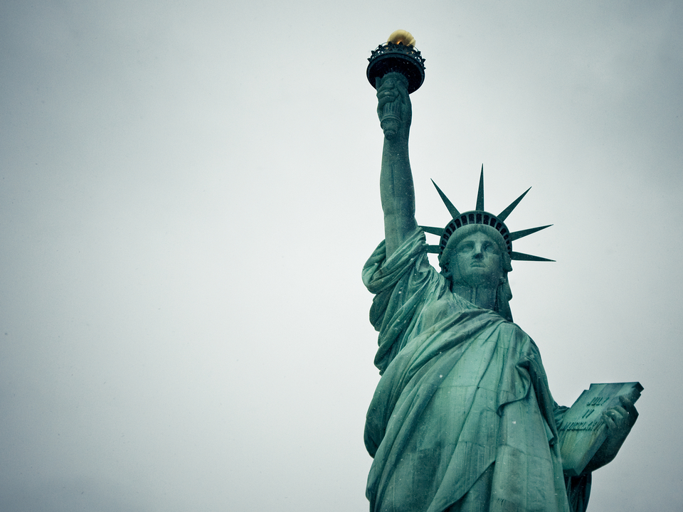 Statue of Liberty in Winter